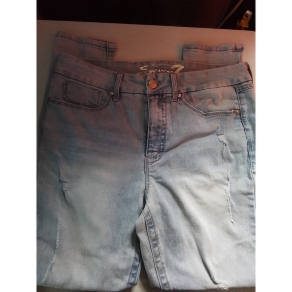 Seven7 Denim - Seven 7 Tummy Less High Rise Skinny Jeans